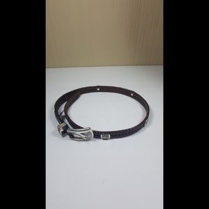 Brighton Braided Leather Western Style Belt Sz Med